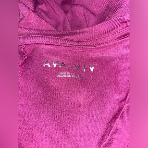 Ava & Viv Tank Dress Purple Summer Lightweight Breathable Flowy Beachy Women XL - Picture 3 of 5